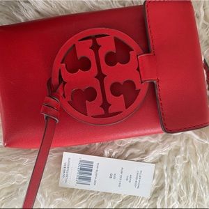 Red Tory Burch phone Miller cross body